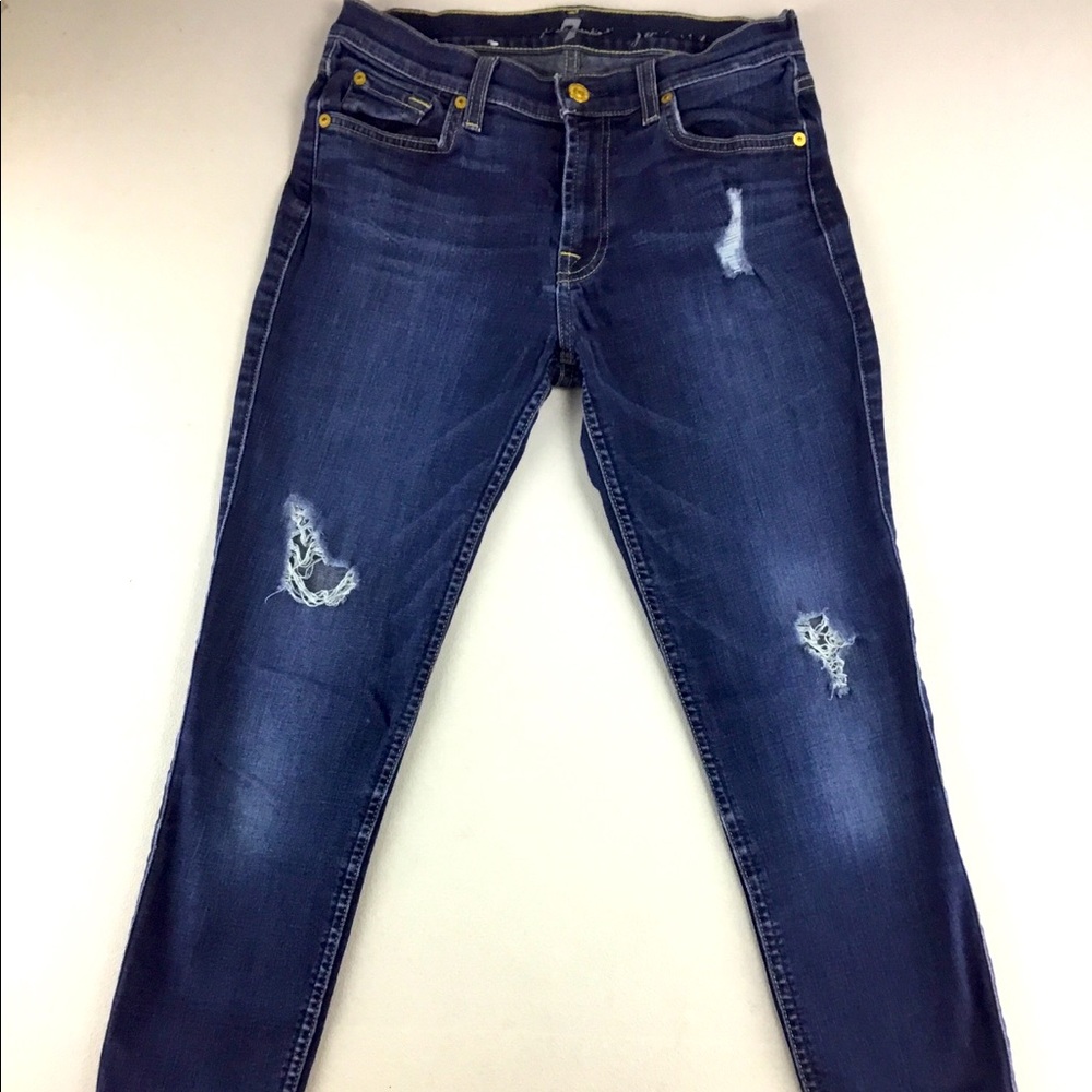 7 For All Mankind Gwenevere Skinny Distressed 26